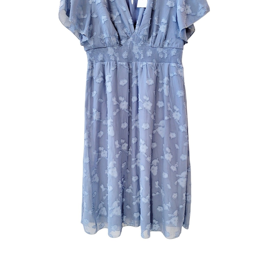 BALTIC BORN XL Blue June Smocked Midi Dress Women - Picture 4 of 15